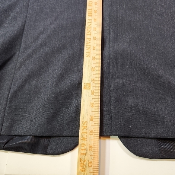 OSCAR De La Renta Mens 43R Dark Gray 100% Wool Blazer Sport Coat Suit Jacket - Picture 11 of 11